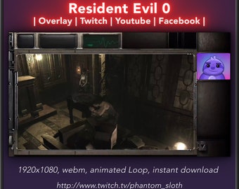 Resident Evil 0 - Superposición de streaming para Twitch, Youtube, Facebook, Tiktok (PC)