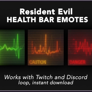 Resident Evil - Emotes de barre de santé (Twitch / Discord)