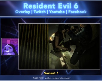 Resident Evil 6 - Superposición de transmisión para Twitch, Youtube y Facebook (PC)