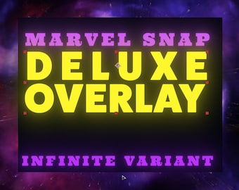 Marvel Snap - Superposición de transmisión DELUXE (variante infinita) para Twitch, Youtube y Facebook BONIFICACIÓN: Superposición de Tiktok