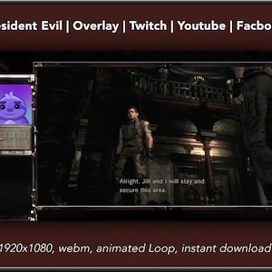Resident Evil  - Streaming Overlay for Twitch, Youtube and Facebook (PC)
