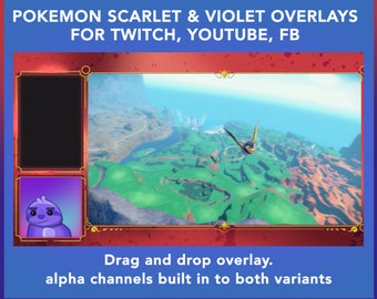 Pokemon Scarlet y Violet Twitch / Youtube / Facebook Overlay