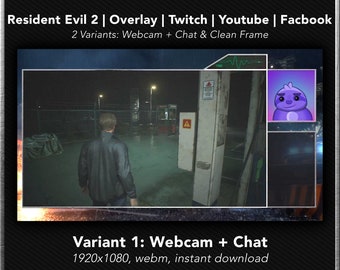 Resident Evil 2 Remake - Superposición de streaming para Twitch, Youtube y Facebook (PC)