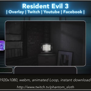 Resident Evil 3 Remake - Streaming Overlay for Twitch, Youtube and Facebook (PC)