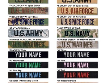 Graceful life Custom US Military Name Patch Embroidered 2PC White Patches with Hook and Loop for Backpacks Caps Hats Jacketss Graceful life Custom US Military Name Patch Embroidered 2PC White Patches with Hook and Loop for Backpacks Caps Hats Jacketss