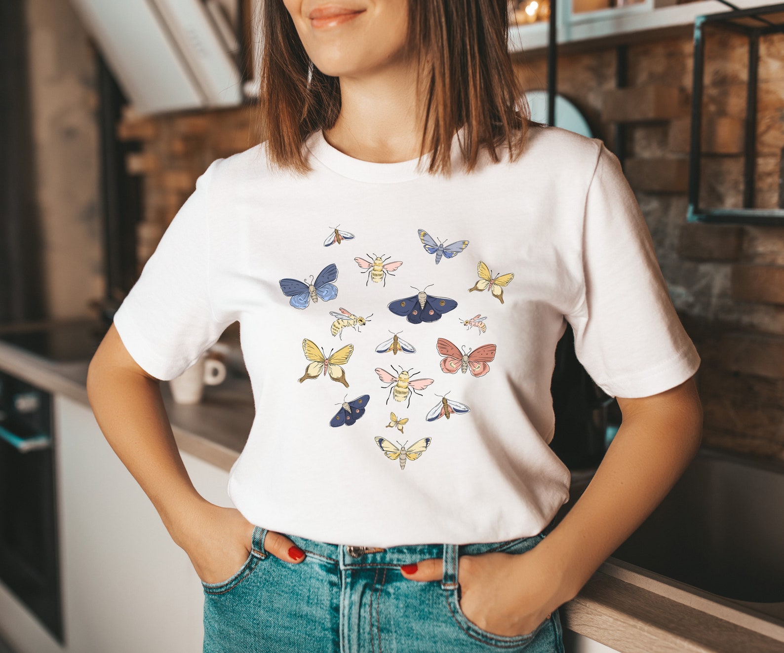 Moth Shirt Insect Tshirt Moths and Butterflies T-shirt | Etsy