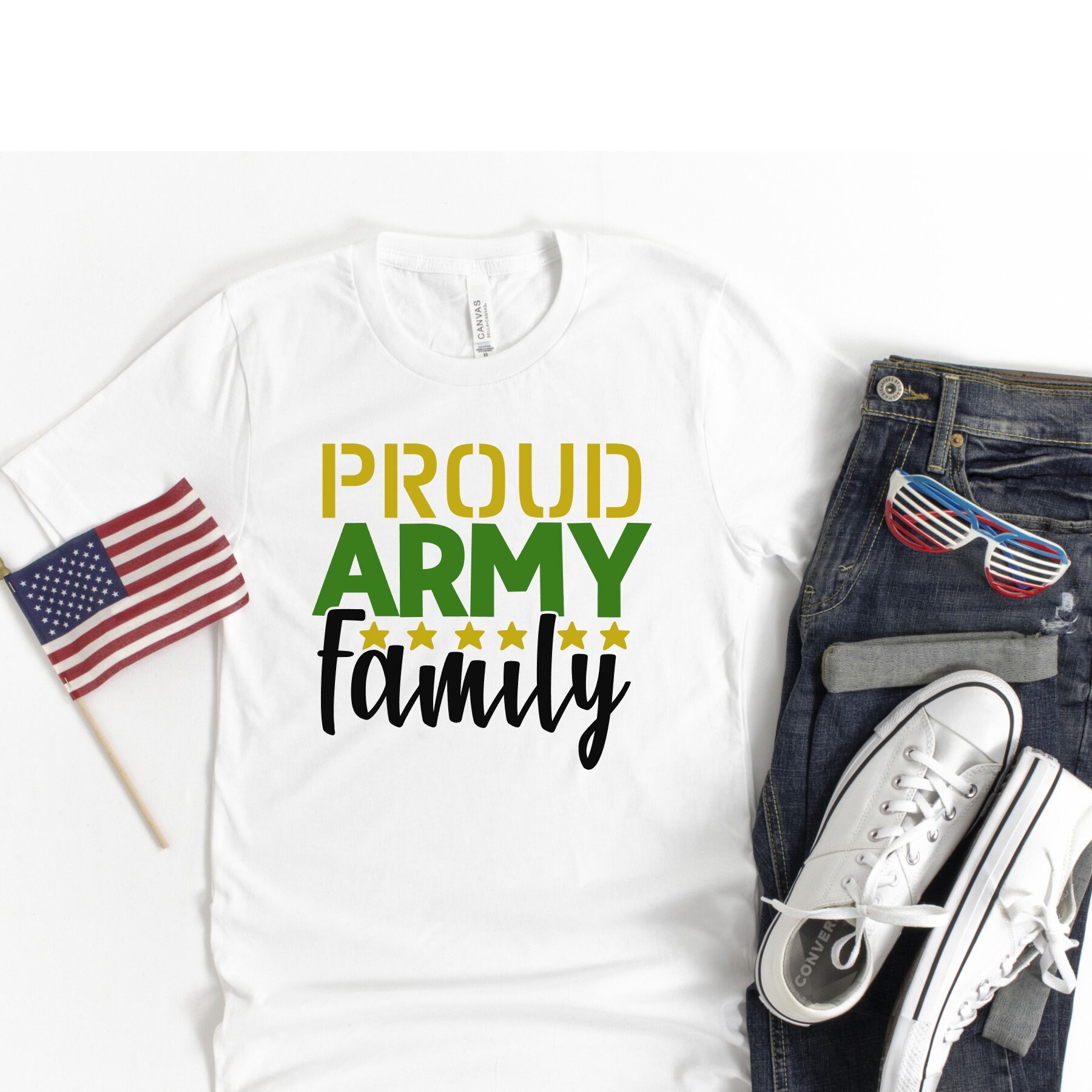 Proud Army Family t-shirts V-neck t-shirts long sleeve | Etsy