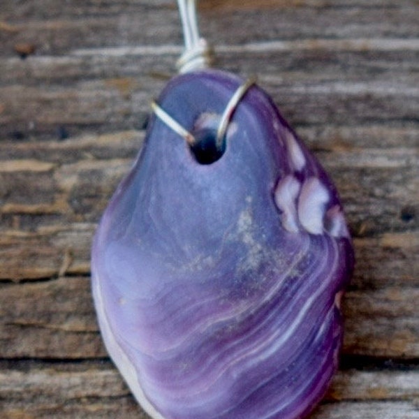 Aquinnah Quahog Wampum Pendant