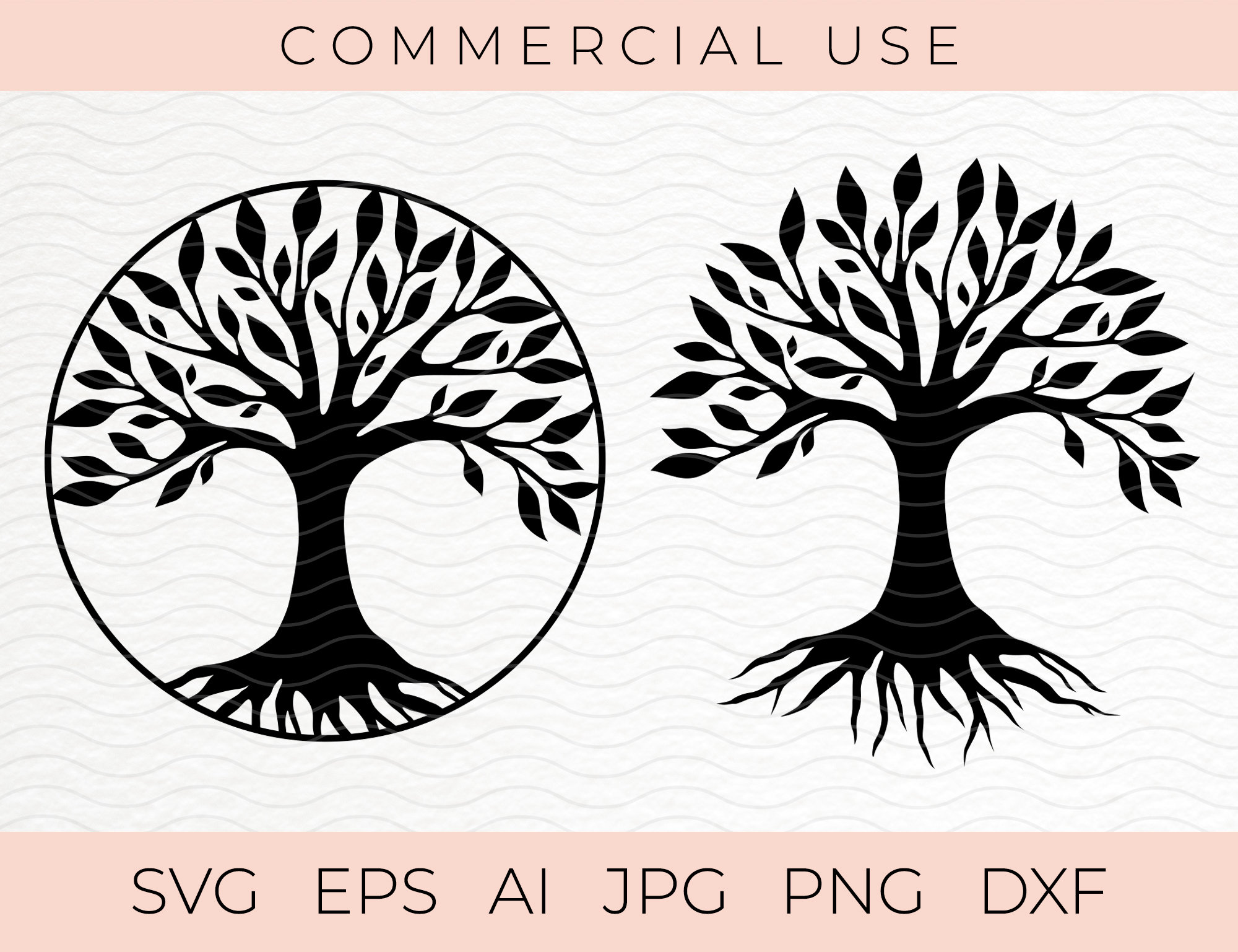 Tree of Life SVG PNG Eps Tree Cut Files Silhouette - Etsy