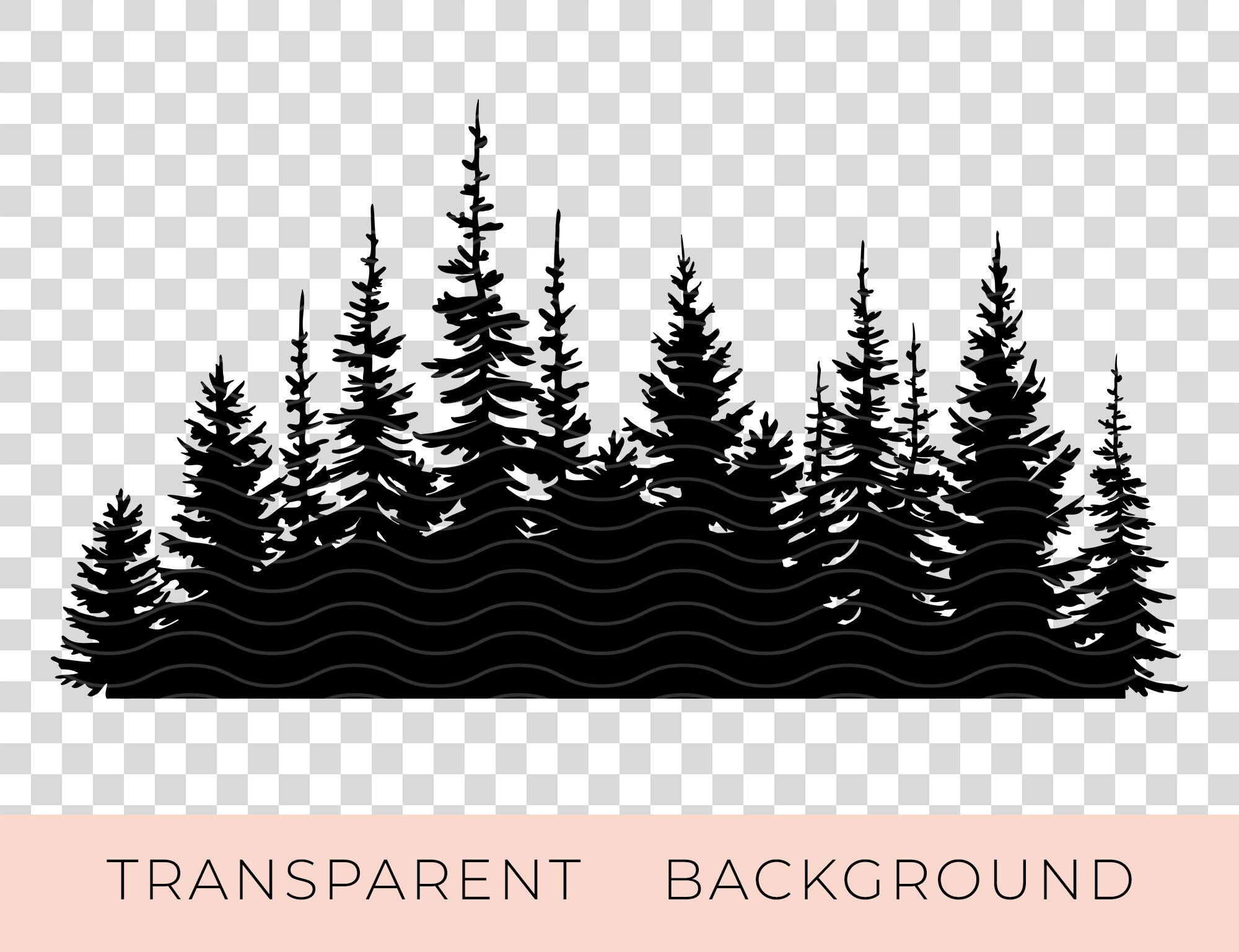 Forest SVG Vector EPS DXF Ai Png Files for Cricut - Etsy