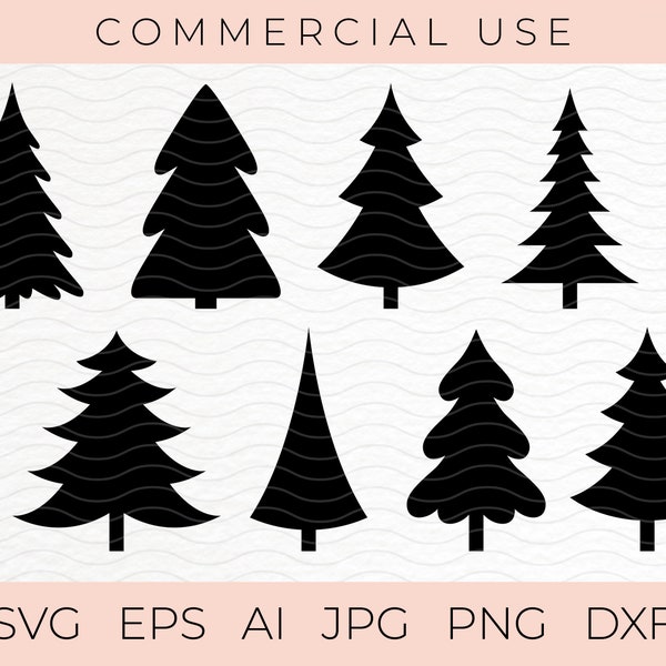 Christmas Tree Svg Bundle | Vector, EPS, DXF | Files for Cricut, Silhouette | Christmas tree cut file | Digital Download | christmas svg