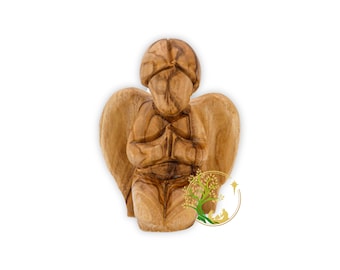 Mini Praying Angel Statue - Angel figurine from The Holy Land - Perfect home / nursery décor - Baptism, First communion & christening gift