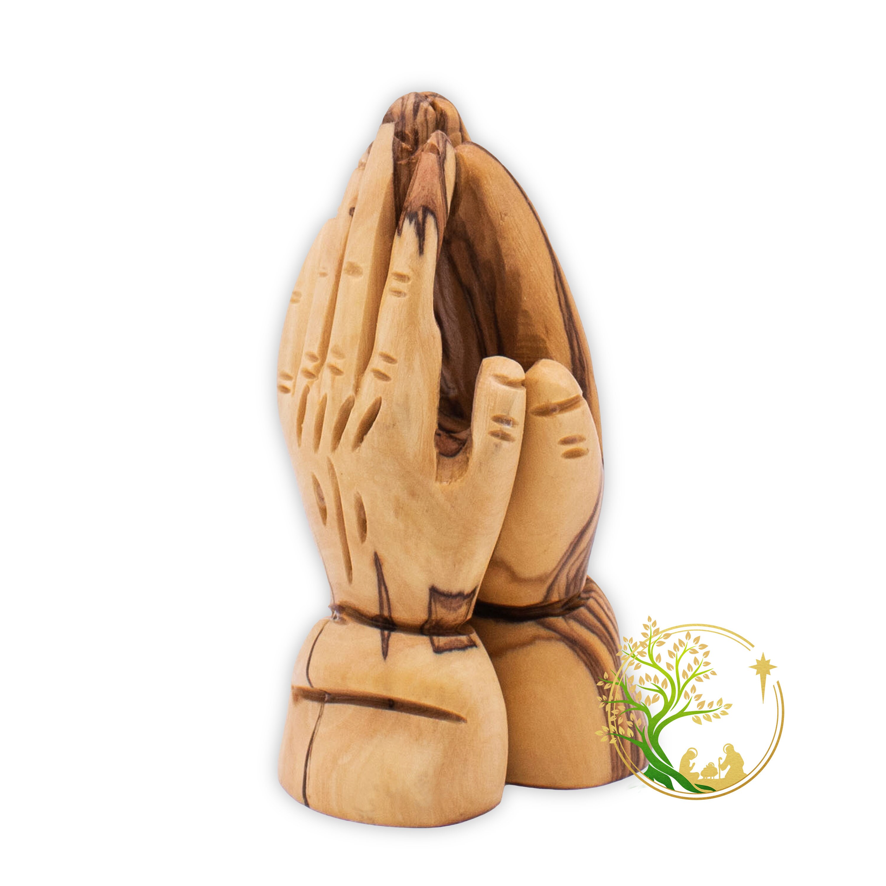Prayer Hand Tree Olive Wood Praying Hands Statue: Hand Carved Religious Gift - Etsy