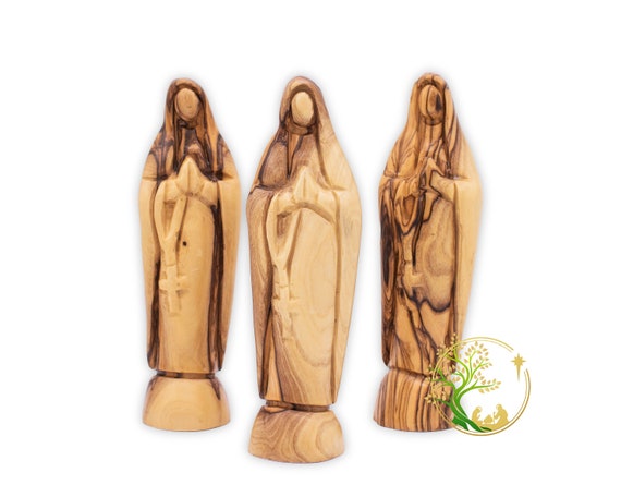 Hand Carved Virgin Mary Statue Wooden Virgin Mary Praying - Etsy