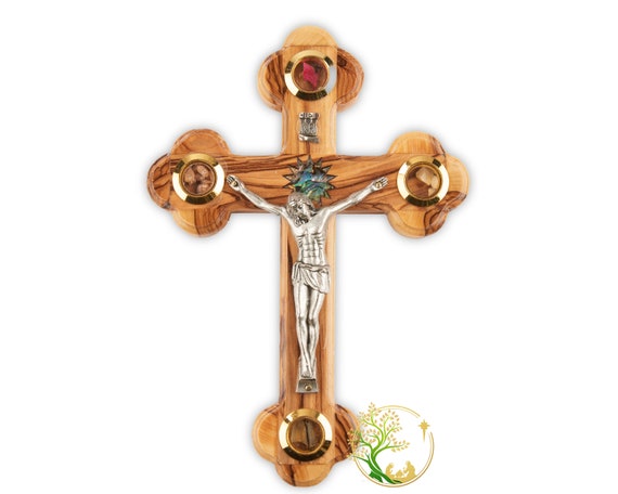 ANCIEN CRUCIFIX CROIX Bois Et Nacre EUR 7,00 - FR