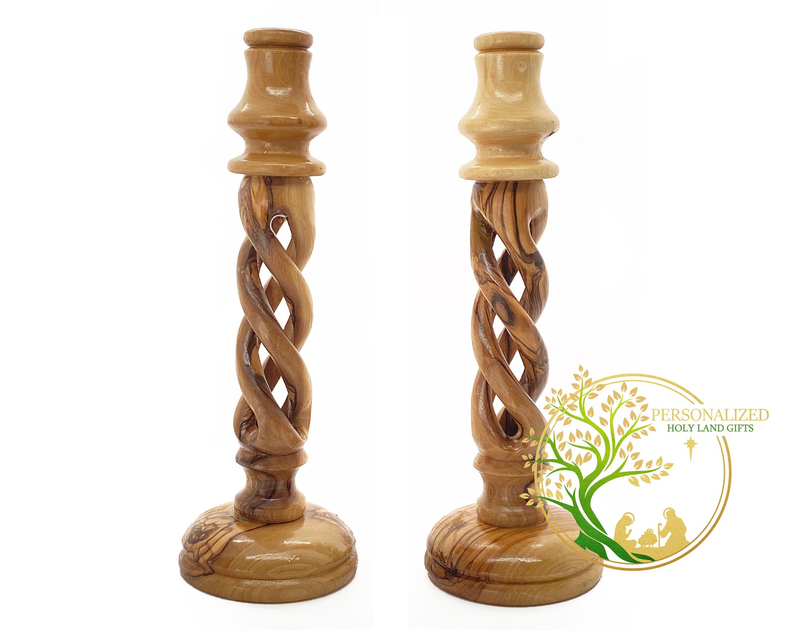 Hollow Spiral Wooden Candle Holders for Table Décor Wooden Etsy