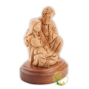 Sainte Famille Statue - Marie, Joseph Et Bébé Jésus - Artisanat Chrétien Pour Autel