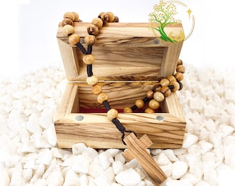 Holy Land Olive Wood Rosary: Catholic Prayer Beads