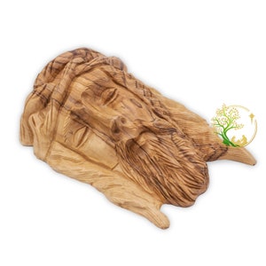Wall hanging Jesus Face plaque | Face of Jesus Christ Hand Carved in the Holy Land | Jesus Statue Religious gift
