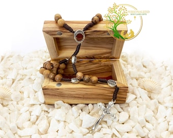Olive Wood Rosary Beads from Holy Land: Catholic Gift