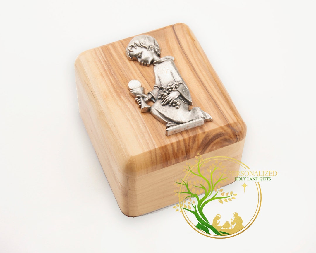 Handmade Olivewood Rosary Box for Boys/girls Made by Christian ...