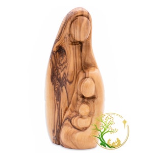 Mini Olive wood Holy Family Figurine | Holy Family Nativity scene statue | Perfect Religious gift | Nativity for Christmas decorations