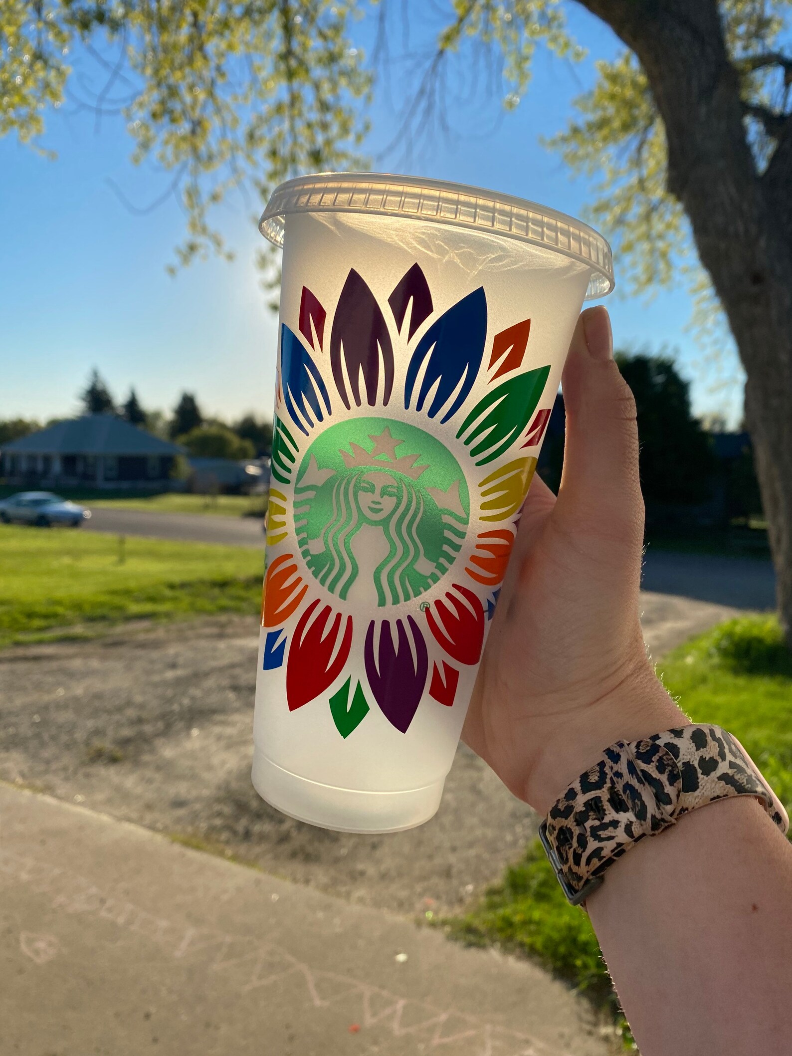 Pride LGBTQ Rainbow Sunflower Starbucks Cold Cup Reusable Etsy