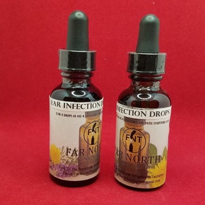 Ear In*fection Drops, Ear ache, Water in Ear, Mullein Flowers, Ear Pain, 1 oz. Tincture