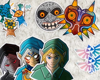Zelda Stickers | Link Sticker | Majoras Mask | Nintendo Nerd | Water Resistant Stickers | Laptop Stickers | Water Bottle Stickers | Fan Art
