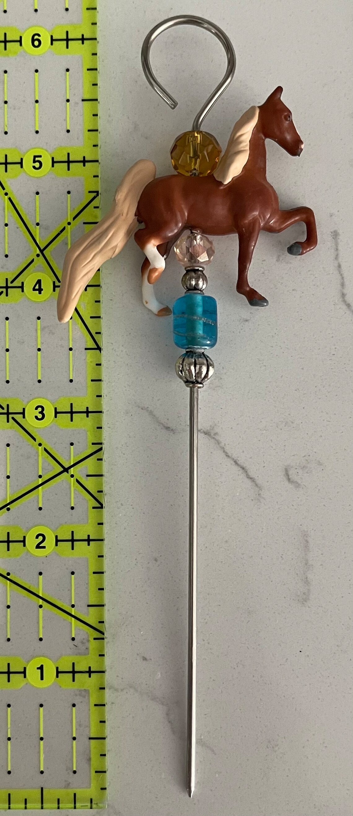 Stainless Steel Cake Tester With Glass & Metal Beads Breyer Etsy