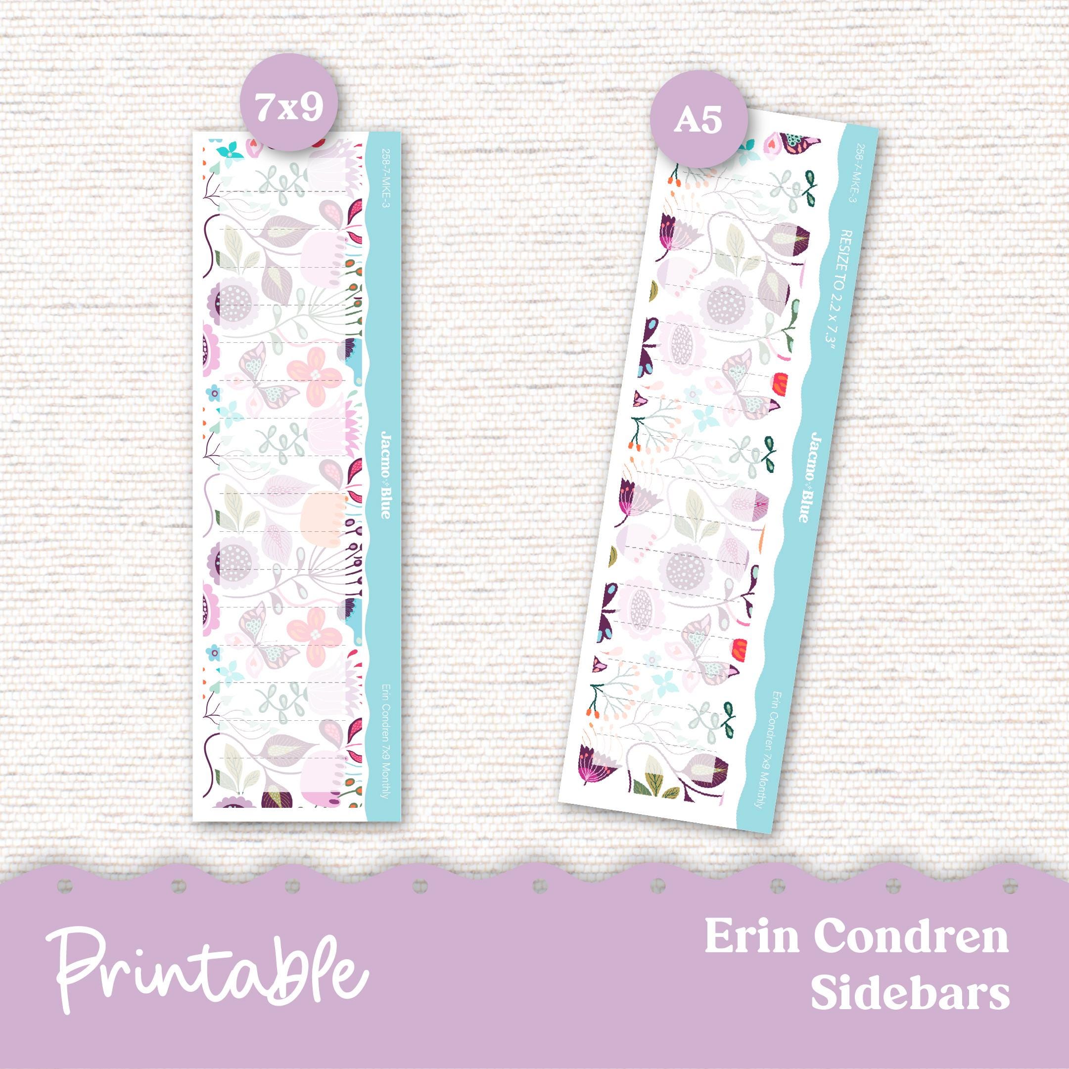 PRINTABLE Monthly Planner Stickers for Erin Condren 7x9 and A5 - Print ...