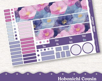 248P PRINTABLE Monthly Planner Stickers for Hobonichi Cousin A5 - Print and Cut Silhouette and Cricut