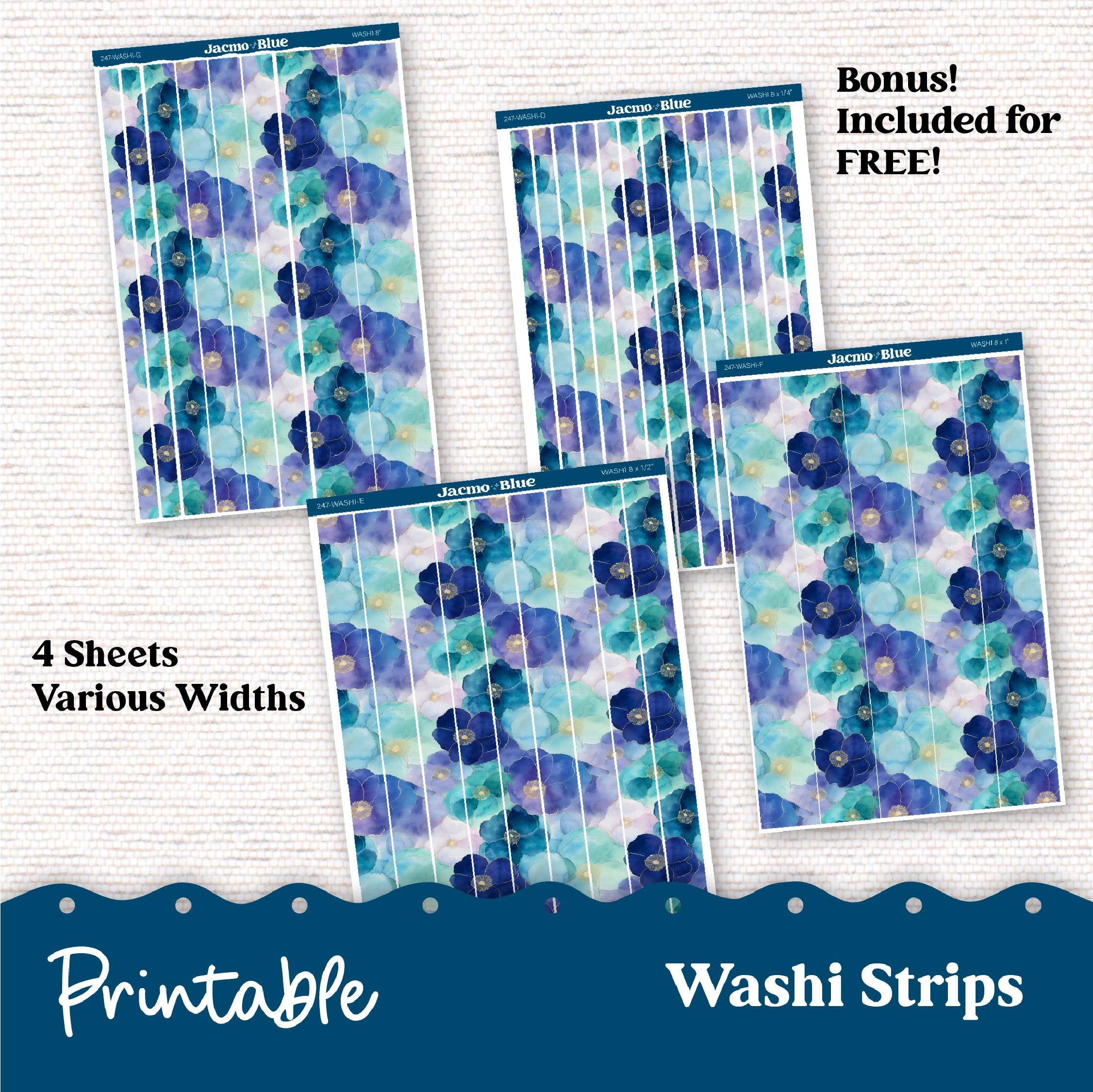 247P PRINTABLE Hobonichi Weekly Sticker Kit Cousin & Weeks Planner ...