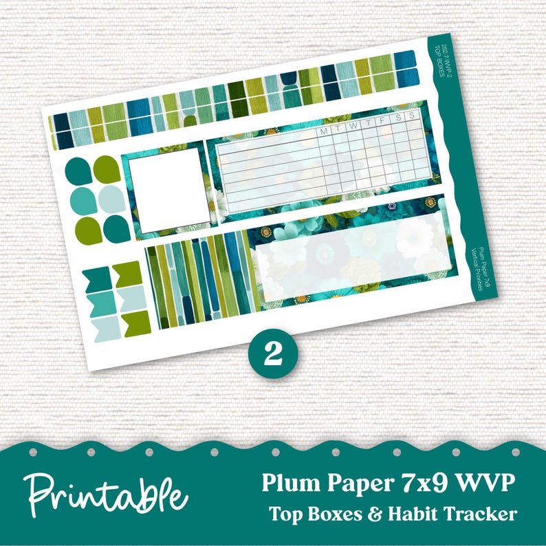 PRINTABLE Weekly Vertical Priorities Sticker Kit 7x9 and 8x11 Plum ...