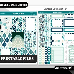 PRINTABLE Weekly Sticker Kit Vertical Planner Stickers - Silhouette ...