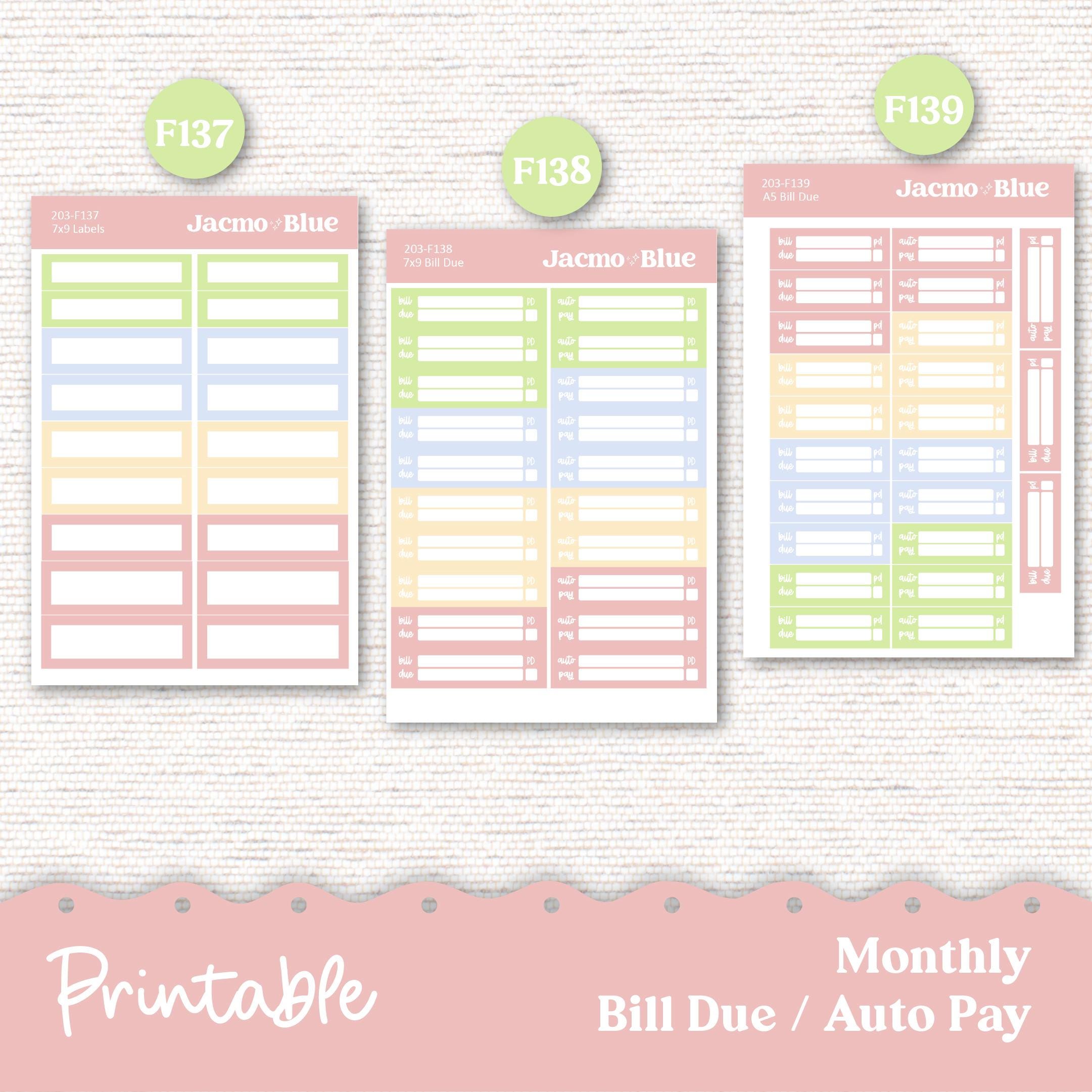 PRINTABLE February Monthly Planner Stickers for Erin Condren 7x9 and A5 ...