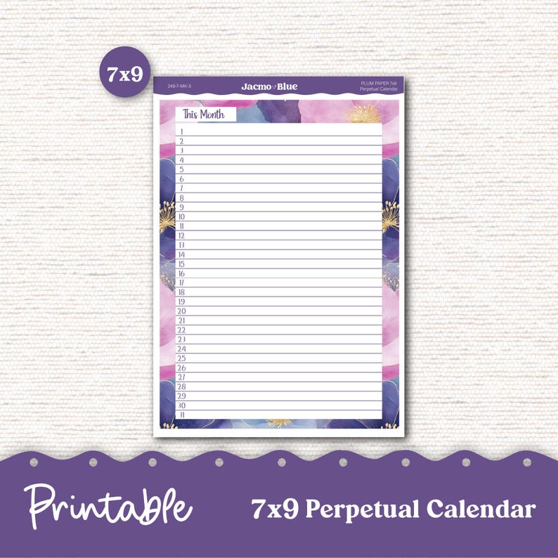 PRINTABLE Monthly Planner Stickers for Erin Condren 7x9 and A5 - Print ...