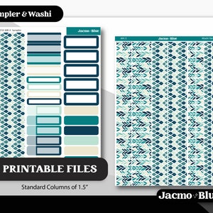 PRINTABLE Weekly Sticker Kit Vertical Planner Stickers - Silhouette ...