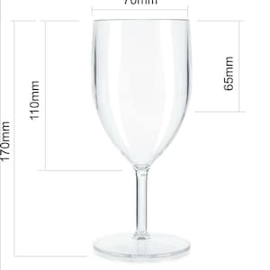 Wine Gin CUP Glass Plastic Reusable Personalised GOBLET CUP Wedding Gifts Bridal Proposal Birthday Glasses Hen Do Glass Medium Clear Cup
