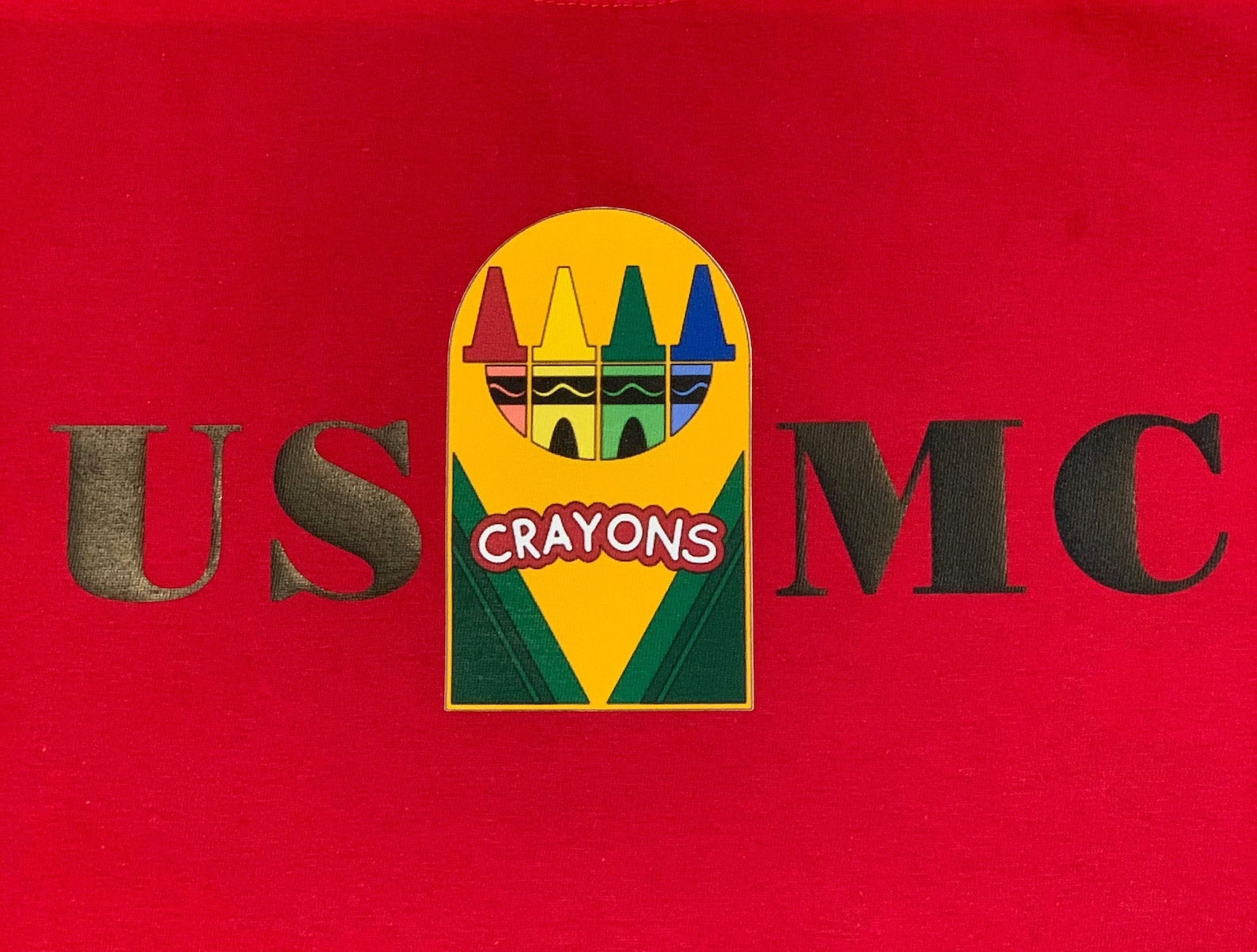 Military Crayons and USMC TShirt Marine Corps and Crayon Etsy