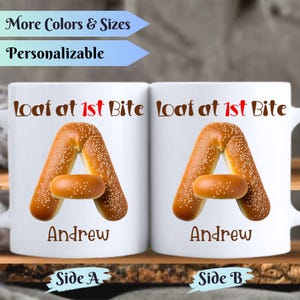 Caneca de café personalizada com alfabeto em formato de pão de cachorro-quente – Caneca com letras engraçadas, presente para quem ama cachorro-quente, caneca com humor peculiar para escritório, presente divertido para colegas de trabalho, para quem ama churrasco