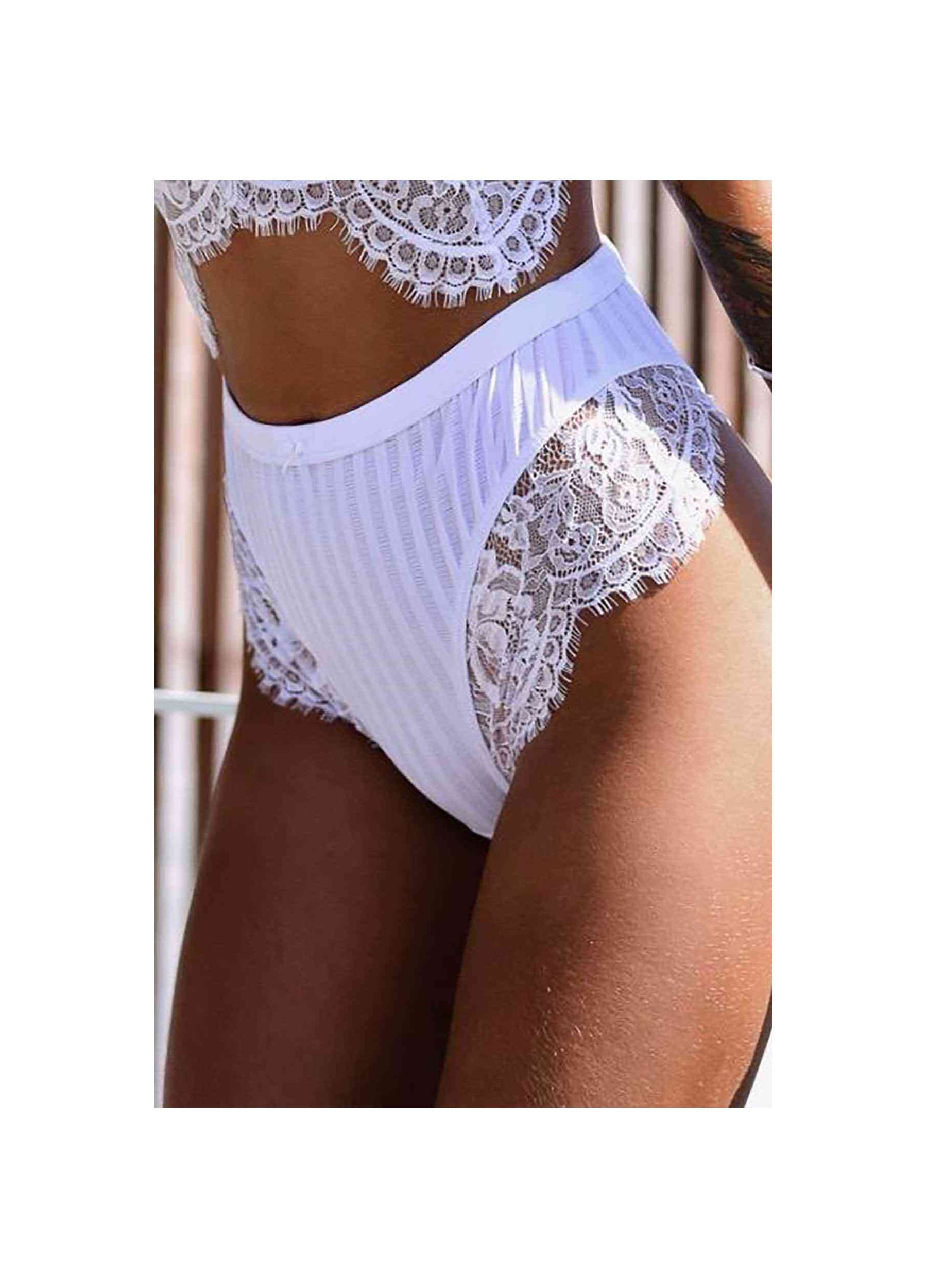  White Lace Underwear Women