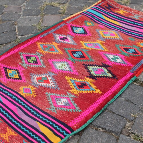 Chuval, 1.6 x 3.1 shops ft, Kilim Bag, Room Decor, Vintage Kilim Rug, Turkish Kilim, Wall Decor, Wall Rug, Kelim Teppich, Home Decor, TRFY 462