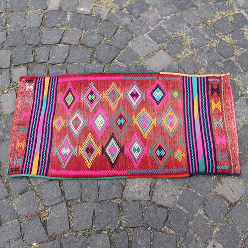 Chuval, 1.6 x 3.1 shops ft, Kilim Bag, Room Decor, Vintage Kilim Rug, Turkish Kilim, Wall Decor, Wall Rug, Kelim Teppich, Home Decor, TRFY 462
