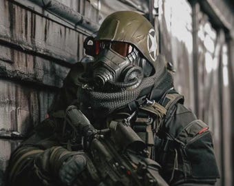 Helmet Elite Riot Gear NCR Fallout New Vegas Cosplay Airsoft ! Any helmet painting of your choice is FREE !