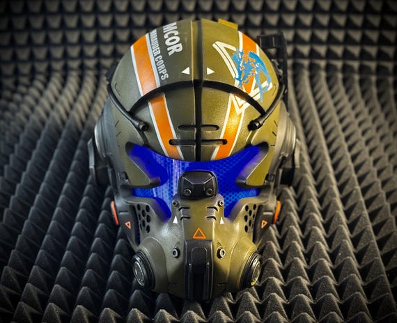 Xcoser製　Titanfall 2 パイロットヘルメット　ジャッククーパー Titanfall 2 Jack Resin Cooper Helmet Deluxe LED Mask for Men