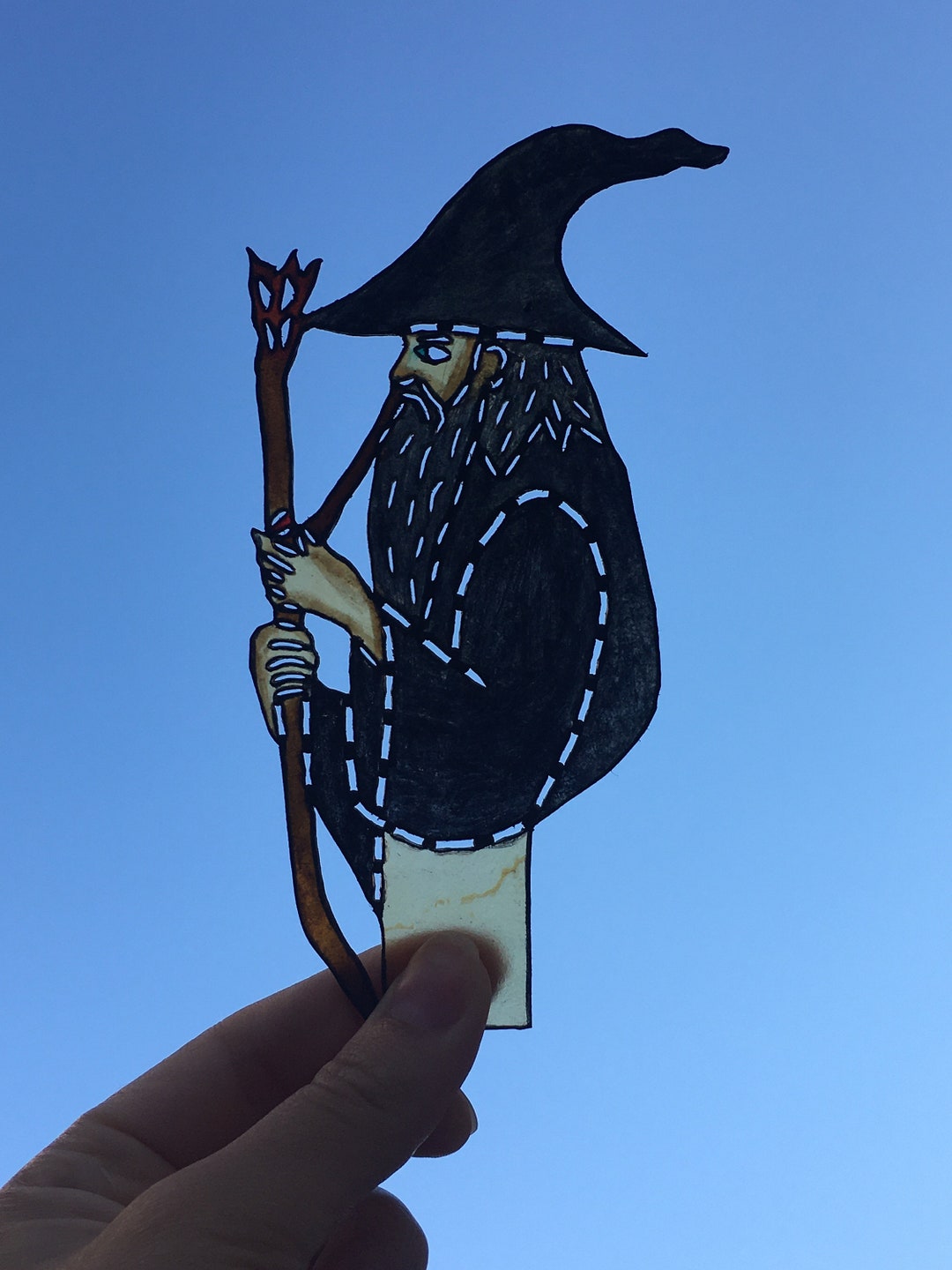 Gandalf Bookmark Karagoz Shadow Puppet Style Bookmark From - Etsy