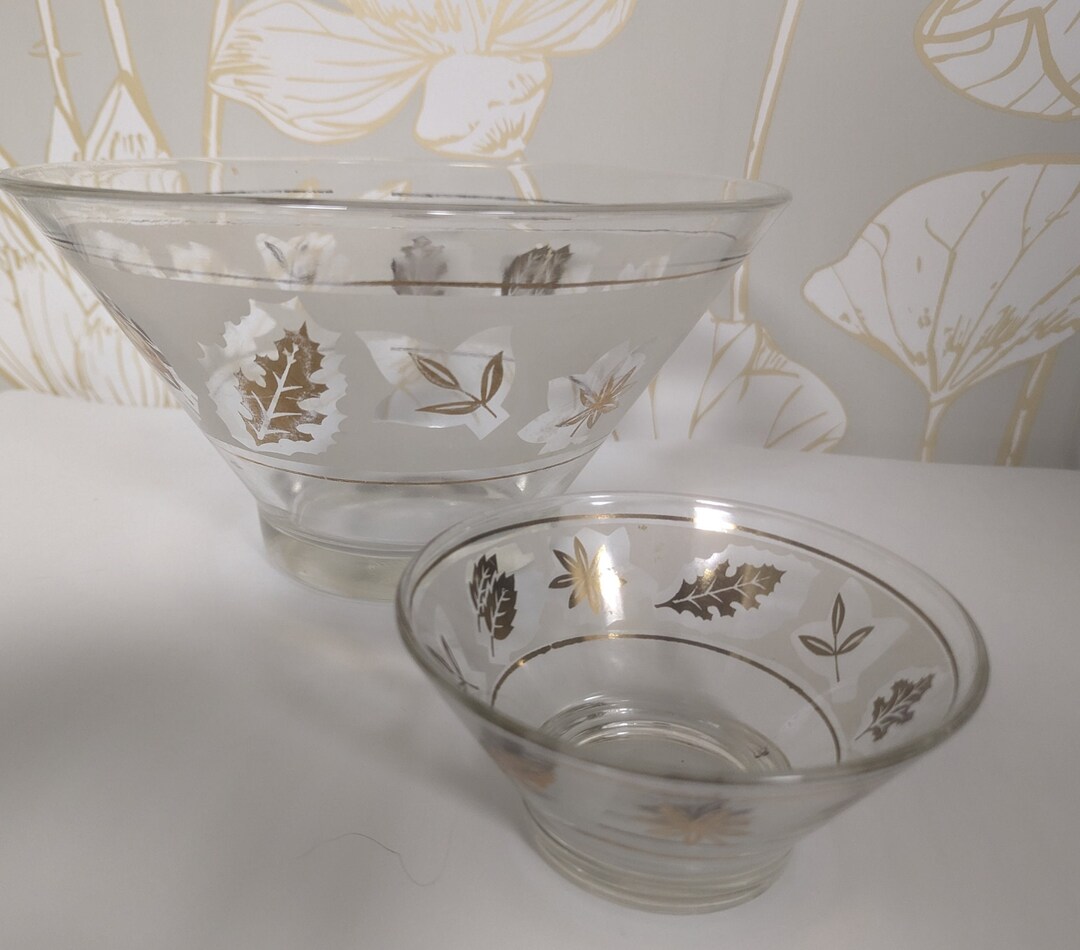 Vintage Libbey Chip and Dip Bowls Etsy