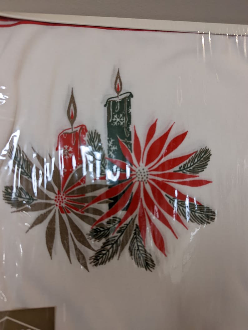 Vintage Christmas Placemat and Napkin Set for Four New in Etsy