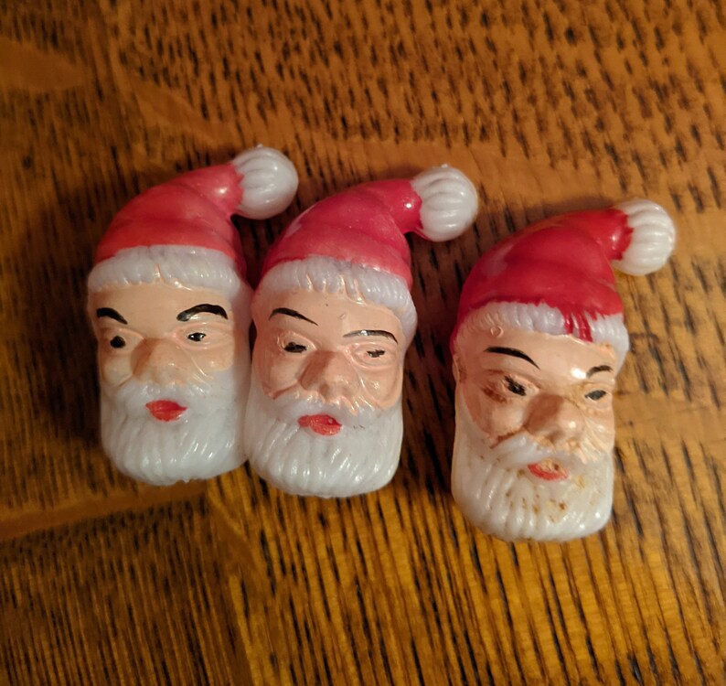 Set of 9 Vintage Santa Picks